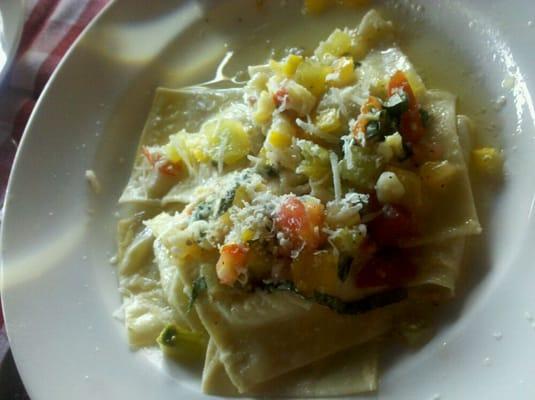 Ravioli...sheeps milk ricotta, fresh tomato, basil