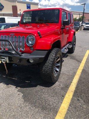 Our clean jeep!!