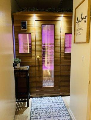 This is our medical-grade infrared sauna!