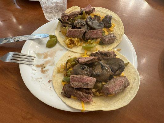 Be creative! I made steak fajitas with what was available!