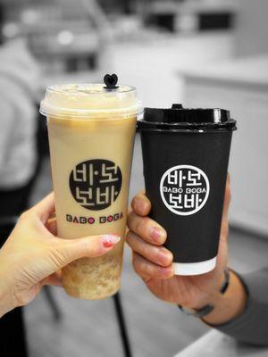 Milk Tea and Hot Korean Coffee | @whaevaeats