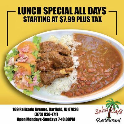 All day lunch special