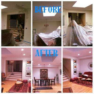 Before & After - Water Damage Repair