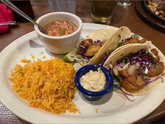 Three Pan-Seared Fish Tacos