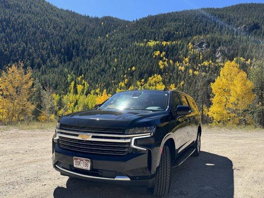 Driving From Estes Park CO stopping to enjoy the Fall Foliage