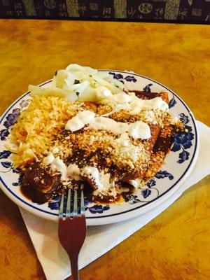 Enchiladas de Mole.