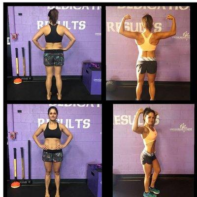 Longtime member and 45 day participant, Leivy. Before and after from the May 2017 45 Day Shred - Amazing Results!!