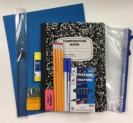 Wholesale School Supply Kit 10 Piece Kit for grades k-12th