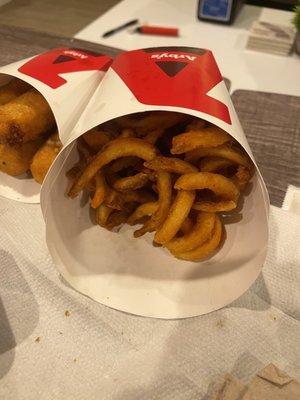 Curly Fries (Medium) was small, hard and dry