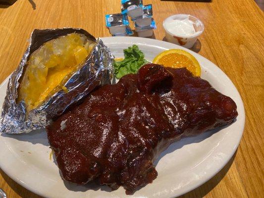 Bbq Pork Steak Dinner