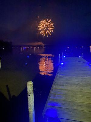 Fireworks best seat on the beach.