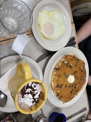 Chocolate chip pancake