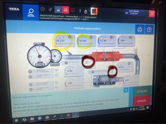 Diagnosing Nox Conversion efficiency....