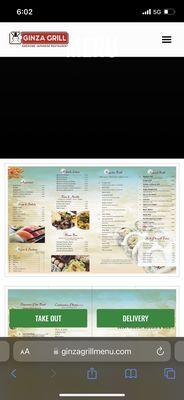 Online menu