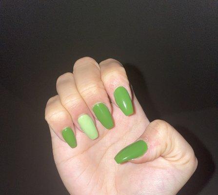 Shades of nature & money green lol