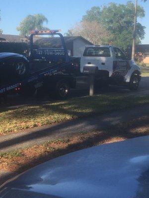 AAA sent Touch of Class towing out of Hudson, Florida.