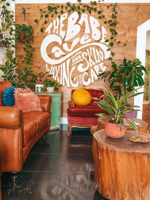 Warm and inviting waiting area.