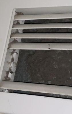 Dirty and broken air vent