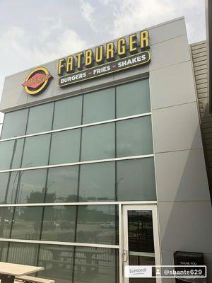 Front of the restaurant.. I got a regular cheese burger, Skinny Fries and Strawberry Milkshake