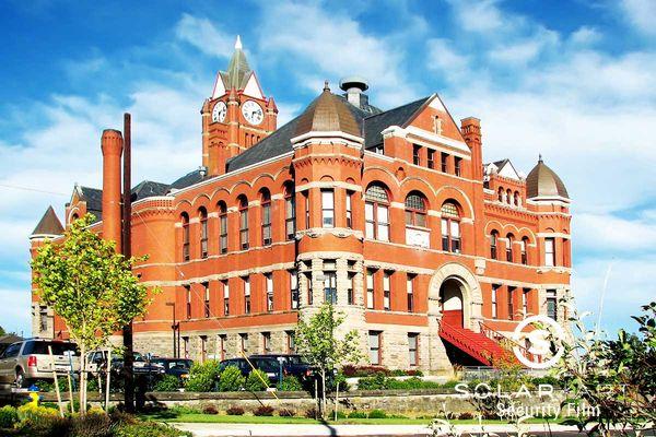 Window Security Film at a courthouse in Port Townsend, Washington to increase security & strengthen glass. Call Solar Art for a free quote!