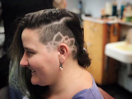 Lotus flower under/side cut