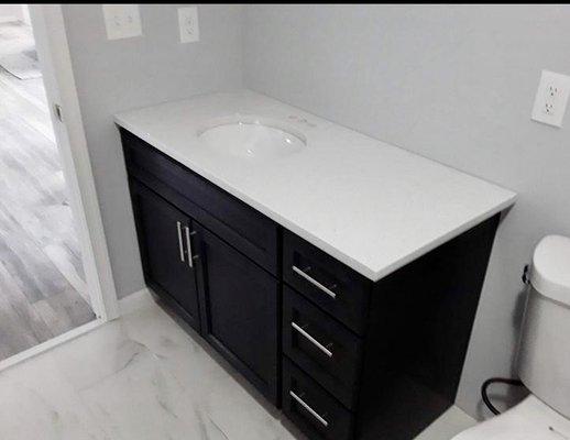 White Quartz Vanity top