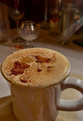 An amazing cappuccino