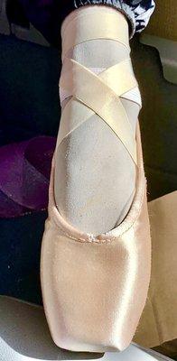 Pointe Shoe Elastic Bands sewn in $15.00 done in less than 20 minutes!