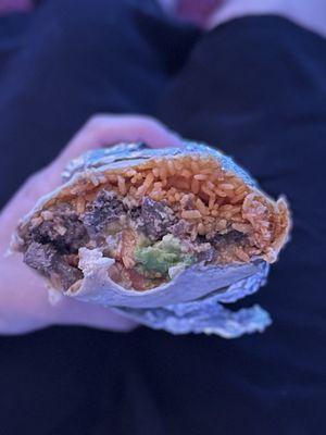 Carne asada burrito