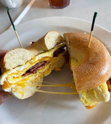 Breakfast Sandwich with Meat & Cheese