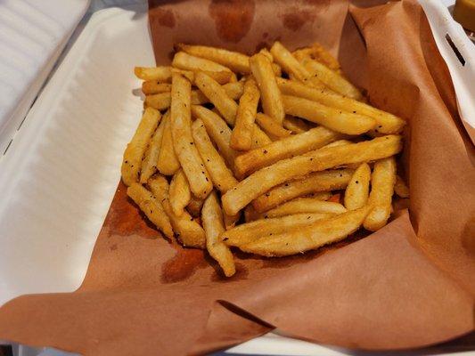 The included side of french fries with my entree