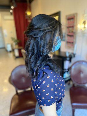 bridal hair trial