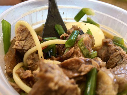 Delicious Beef Ya-Ka-Mein from Black Swan