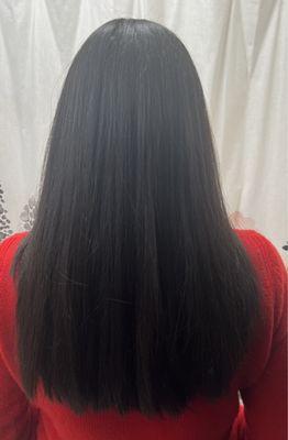 After my amazing Keratin treatment - pin straight and very soft hair