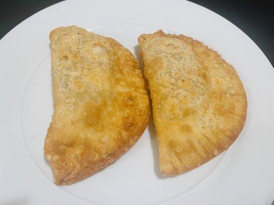 Chicken Empanada and Chicken & Spanish White Cheese Empanada.