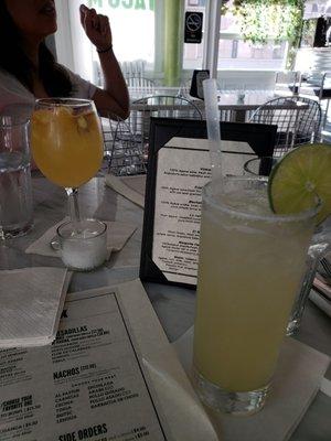 Margarita and white sangria