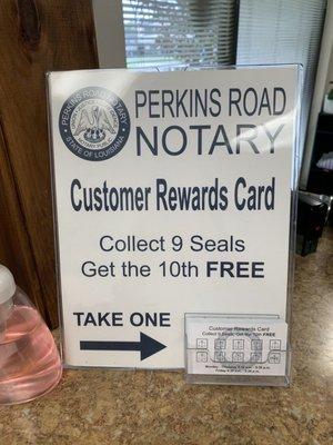 Loyalty card