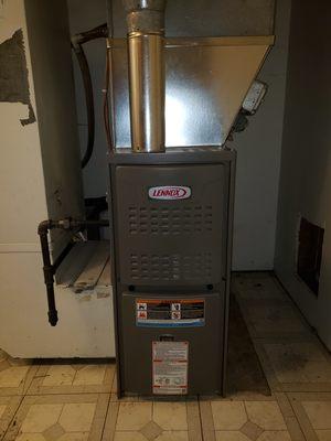 Gas furnace installation