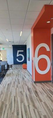 Blue & Orange waiting areas - 2nd floor