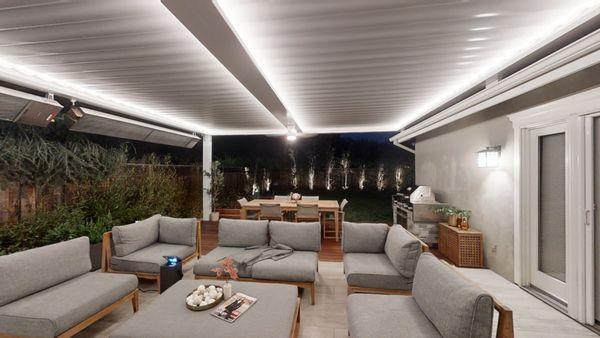 Patio space - cozy sanctuary, complete with effective heaters and captivating LED lighting. Turns cold nights into magical experiences.