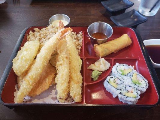 Shrimp tempura bento box