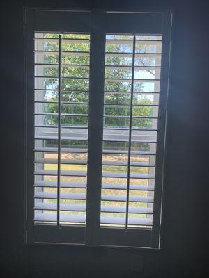 Shutter blinds in all bedrooms and living areas