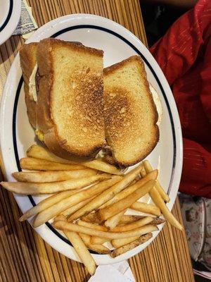 Sandwich and fries