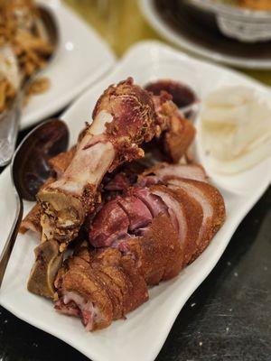 Deep fried pork knuckle