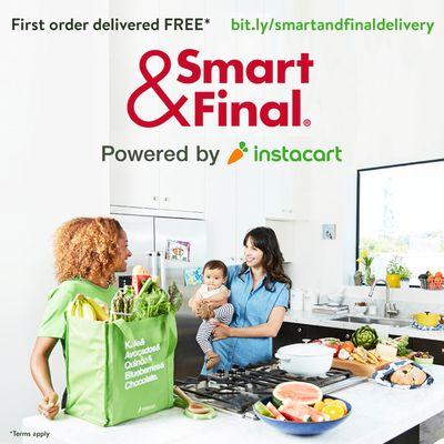 Free delivery on your first order* in as little as 1 hour. Visit the link provided on the image to redeem your Free delivery.