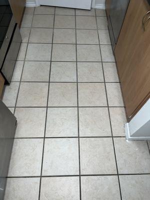 dirty BLACK grout that should be WHITE