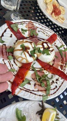 Burrata & Prosciutto! It's like Italian candy!Lol