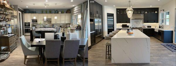 Before & After Kitchen @victoriatik www.aesthetikdesign.com