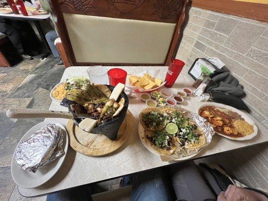 Molcajete and some shrimp Diablo