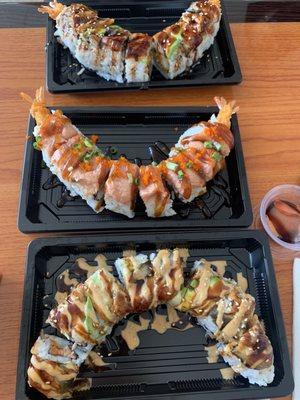 T-dragon Maki Tiger Maki Hawaiian Maki